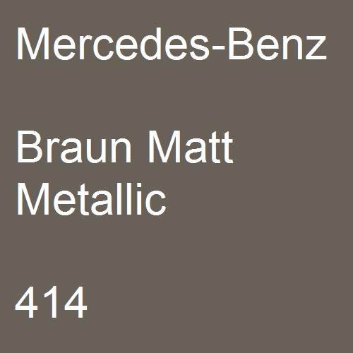 Mercedes-Benz, Braun Matt Metallic, 414.